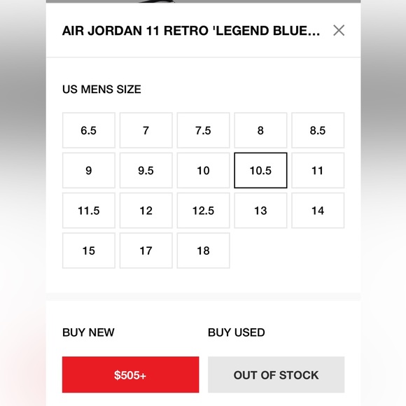 AIR JORDAN 11 RETRO
'LEGEND BLUE' 2014 - Picture 6 of 7